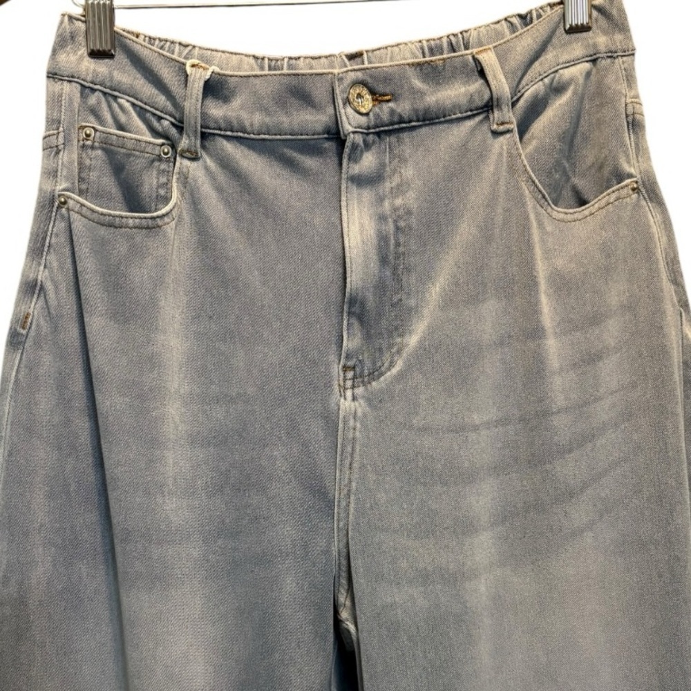 NWT Elleven Jeans Light Blue Loose Fit Straight Leg High Waisted Womens Large - Picture 4 of 16